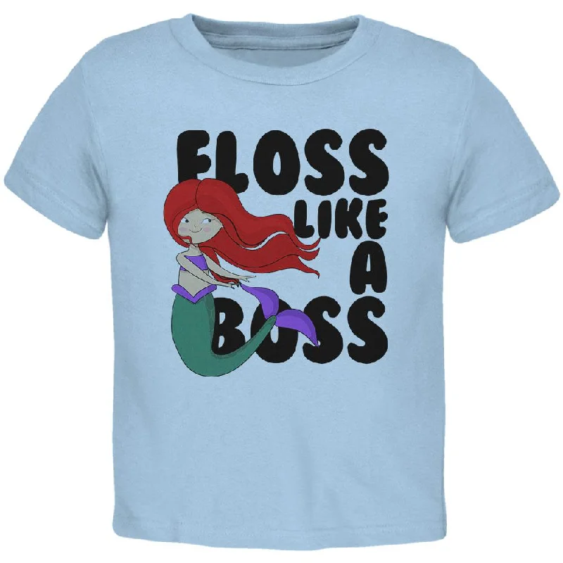 Floss Like A Boss Mermaid Toddler T ShirtLogo T-Shirts