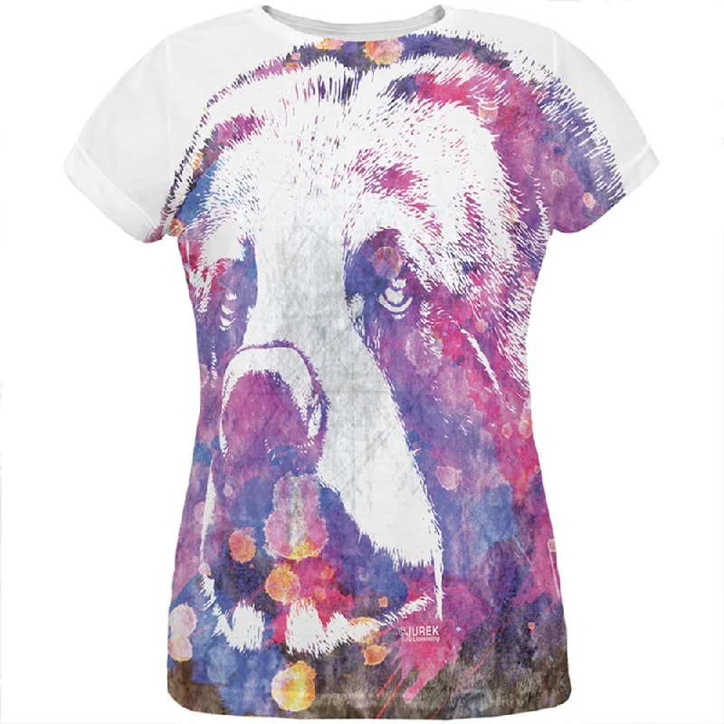 Spirit Bear Splatter All Over Womens T ShirtTasseled T-Shirts