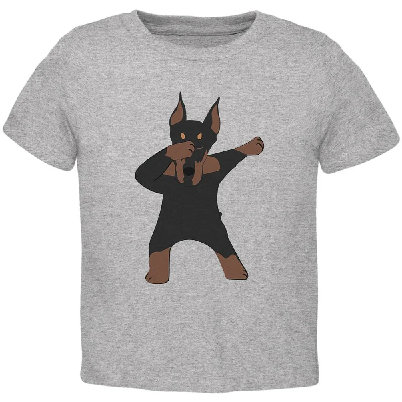 Dabbing Doberman Toddler T ShirtLongline T-Shirts