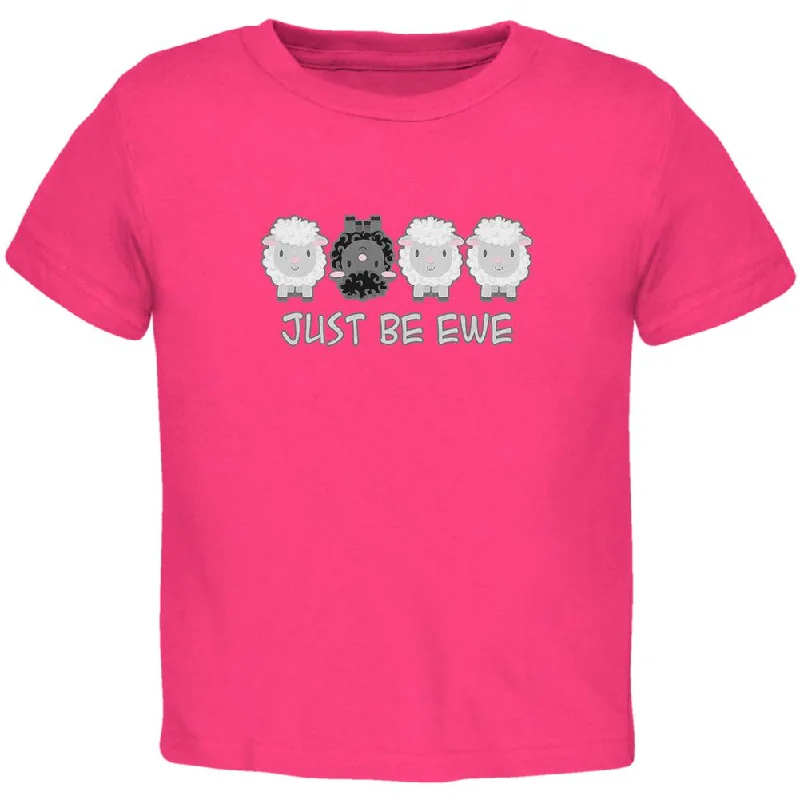 Just Be You Ewe Black Sheep Toddler T ShirtSequined T-Shirts