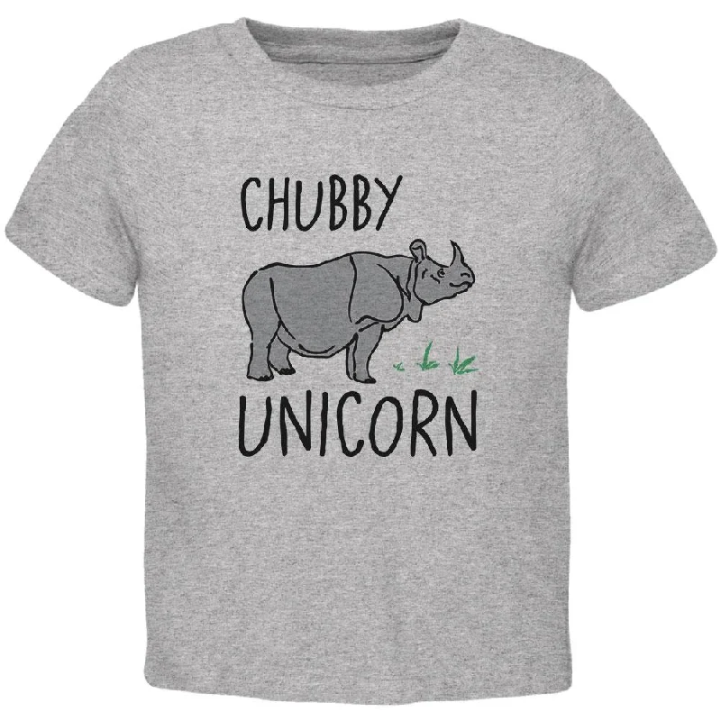 Rhino Chubby Unicorn Doodle Toddler T ShirtStudded T-Shirts