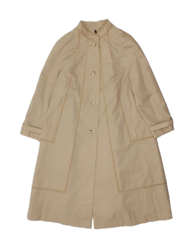 Fringed OvercoatsYOUR SIXTH SENSE Womens Overcoat IT 44 Medium Beige Polyester