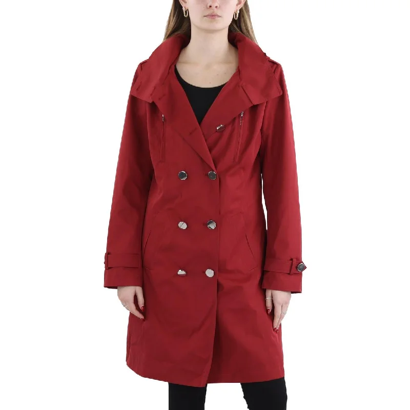 Womens Lined Polyester Trench Coat