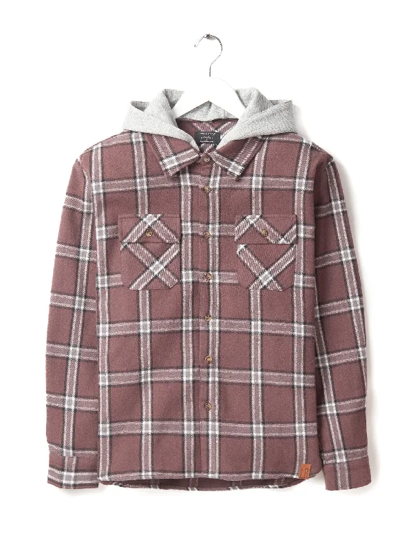 Rainproof HoodiesAdult Hooded Flannel - Huckleberry