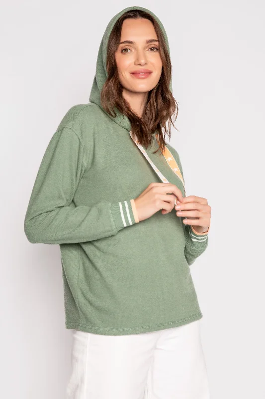 Stretch-Knit SweatshirtsHoody Star Lounge Top