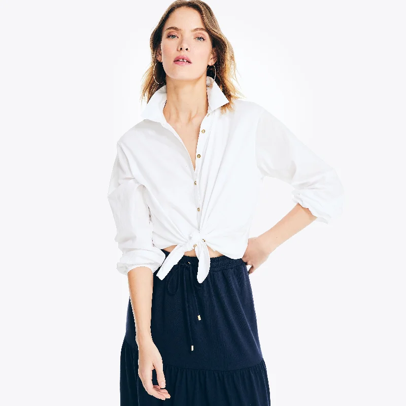 Anti-drilling down technologyNautica Womens Button-Down Top