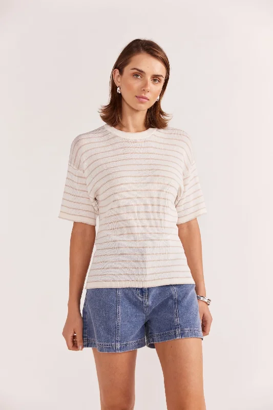 Knit TankPaige Stripe Knit Tee | White Beige