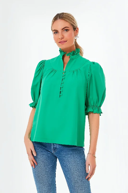 Dunmore Green Selena BlousePainted Shirts