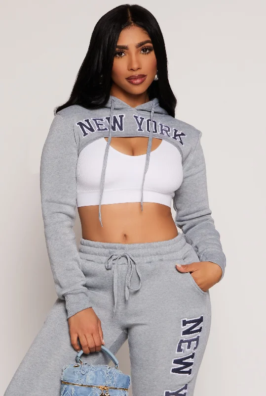 Windbreaker SweatshirtsNew York Hooded Shrug