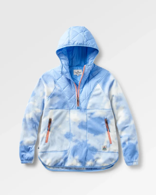 Gym HoodiesJuana Recycled Polar Hooded Fleece - Tie Dye Cornflower