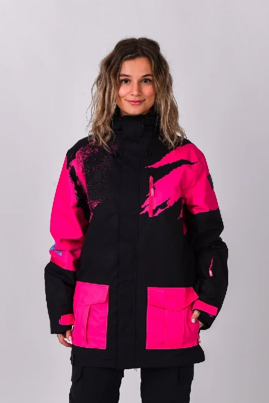 Afterparty Jacket Black & PinkWindproof Jackets