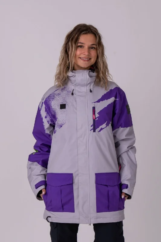 Afterparty Jacket Grey & PurpleWinter Jackets