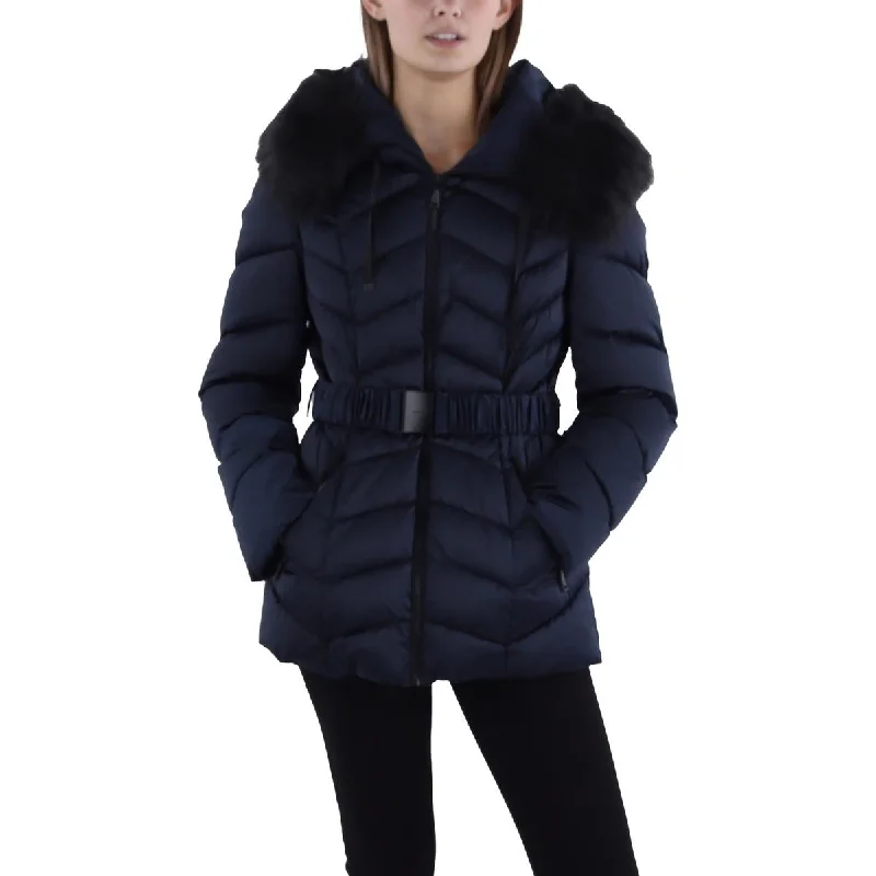 Womens Insulated Belted Puffer JacketHiking Jackets