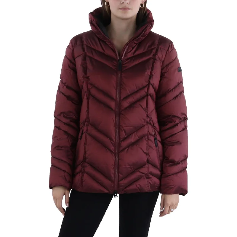 Womens Quilted Short Puffer JacketAsymmetrical Jackets