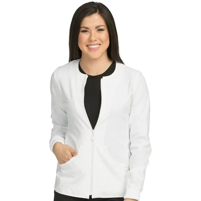 Clearance Med Couture Activate Warm-Up Scrub JacketRibbed Cuff Jackets