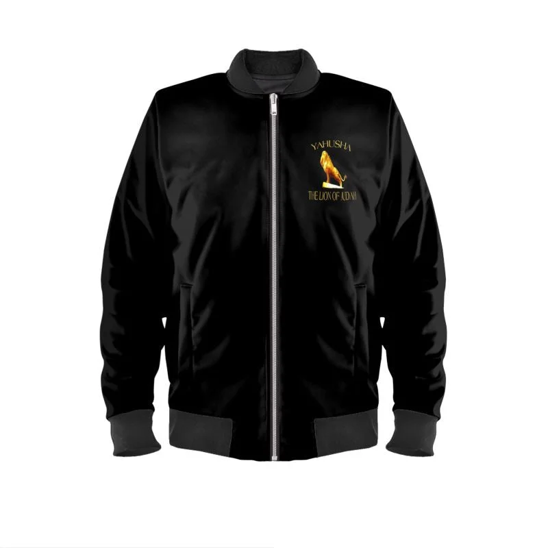 Yahusha-The Lion of Judah 01 Ladies Designer Bomber JacketRuffled Jackets