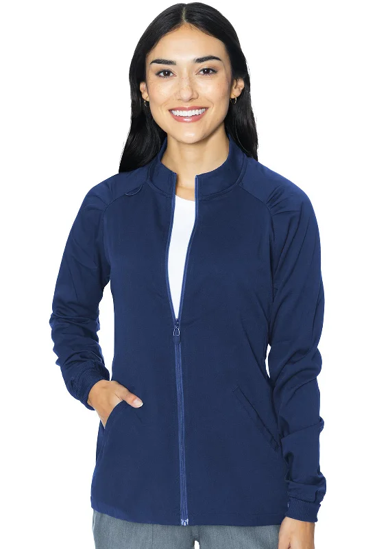 Med Couture Touch Raglan Warm-Up Scrub JacketSequined Jackets