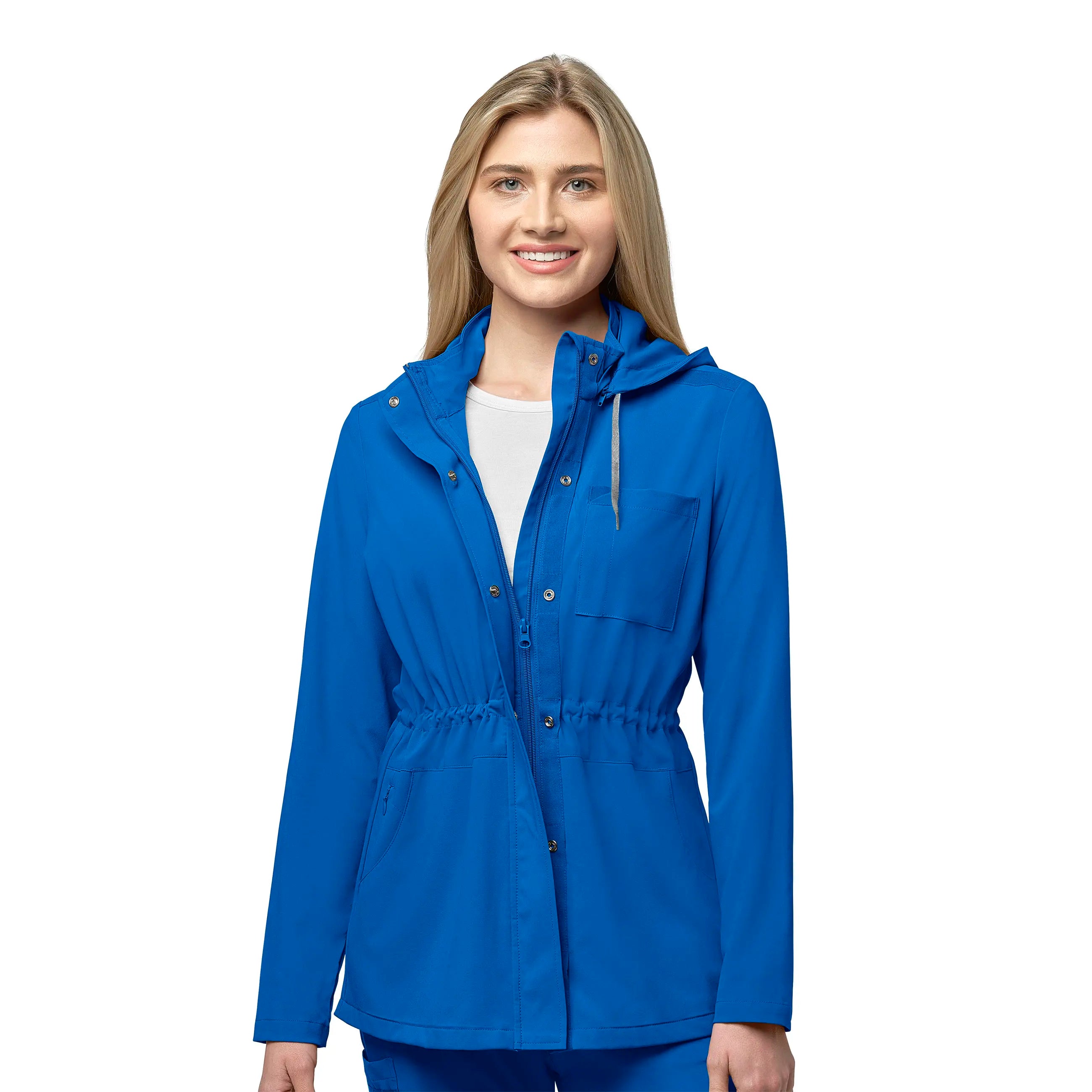 Wink Women's Convertible Hood Fashion Jacket - Royal BlueSafari Jackets