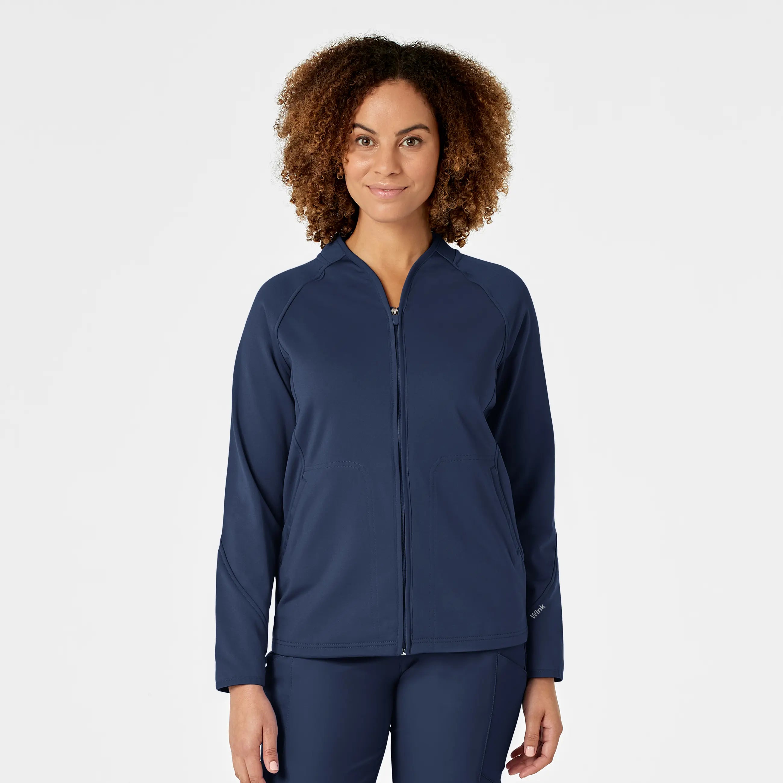 Wink Women's Fleece Full Zip Jacket - NavyPerformance Jackets