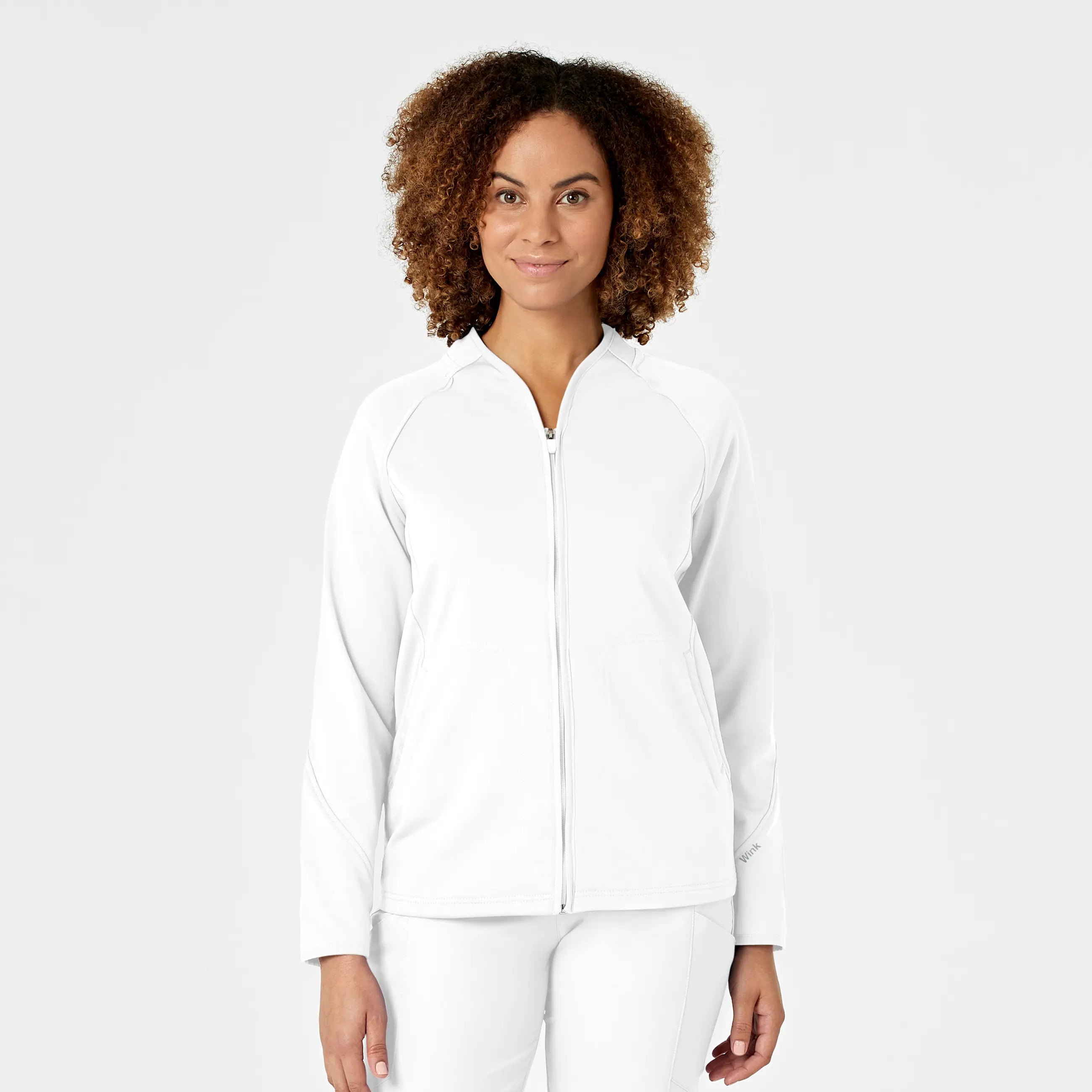 Wink Women's Fleece Full Zip Jacket - WhiteLuxury Jackets