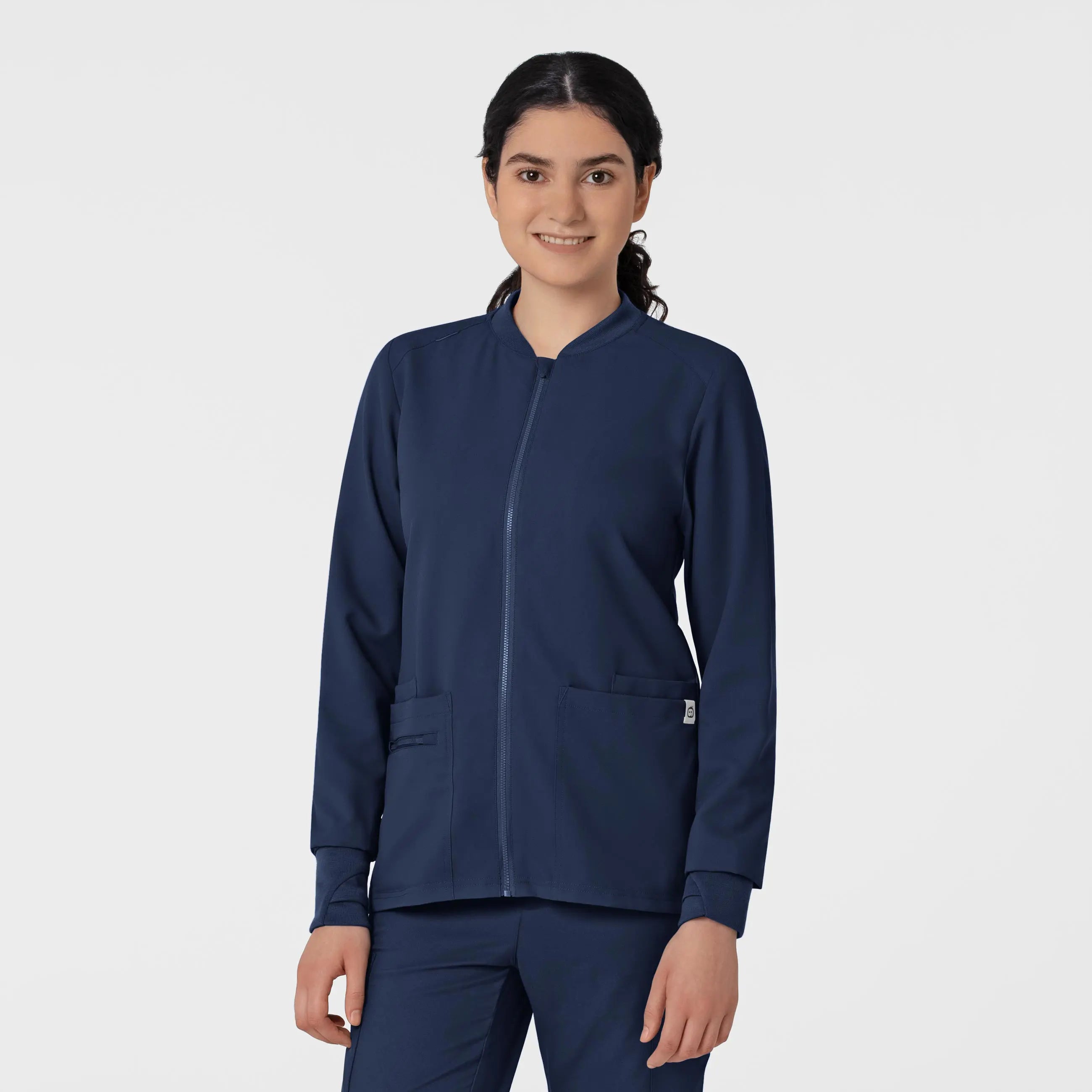 Wink Women's Flex-n-Reach Zip-Front Jacket - NavySuede Jackets