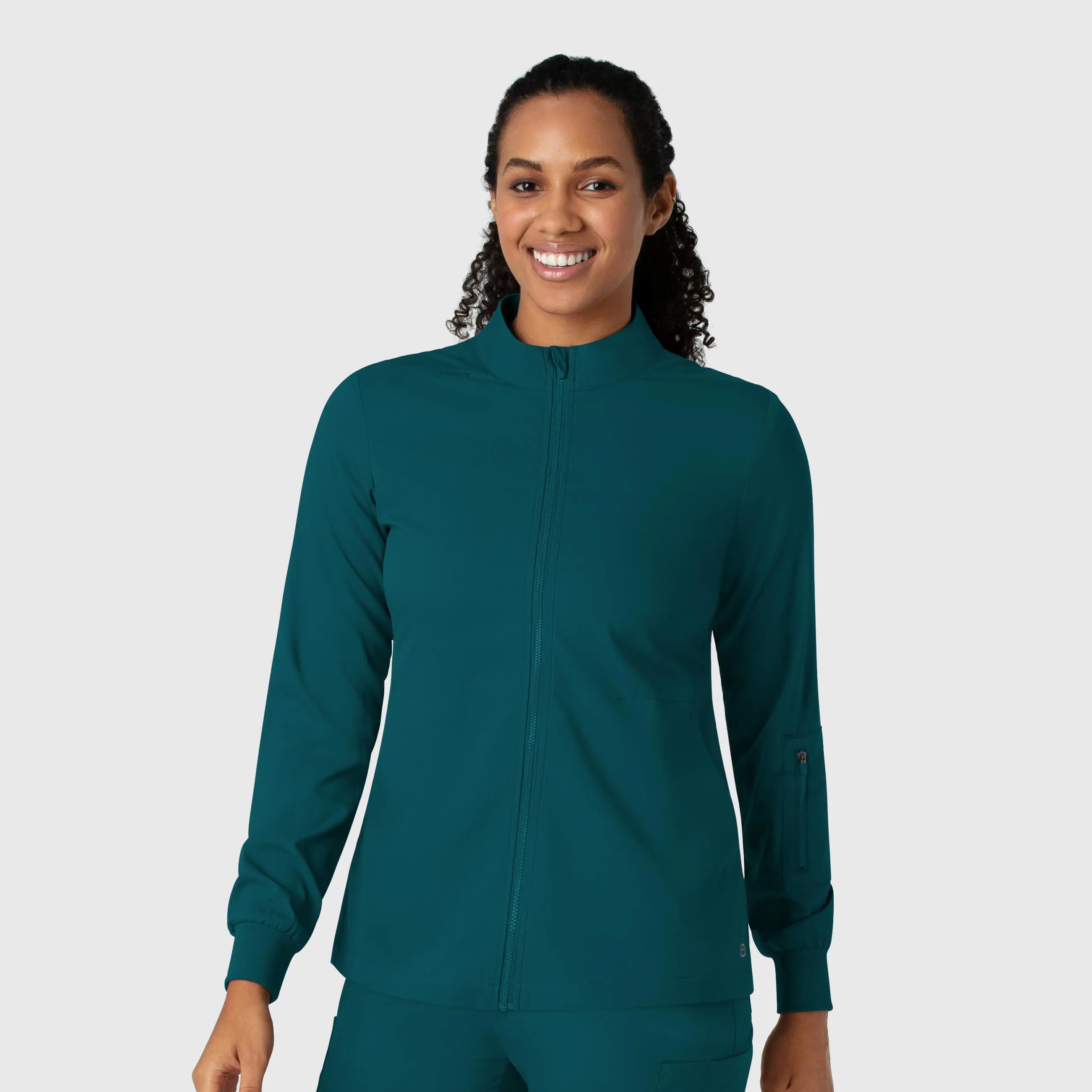 Wink Women's Warm Up Jacket - Caribbean BlueHemp Jackets