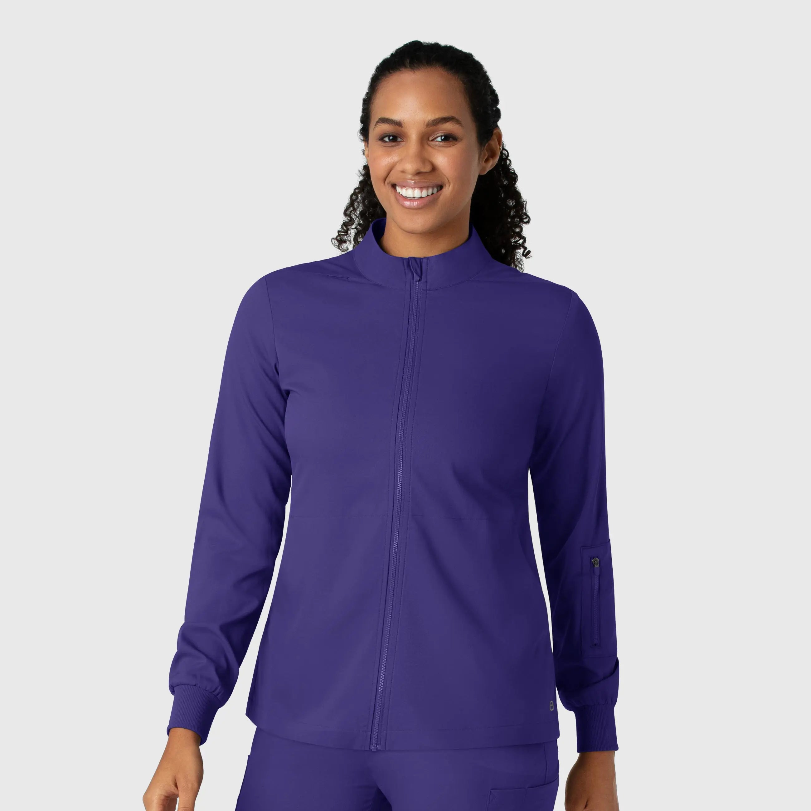 Wink Women's Warm Up Jacket - GrapeCashmere Jackets