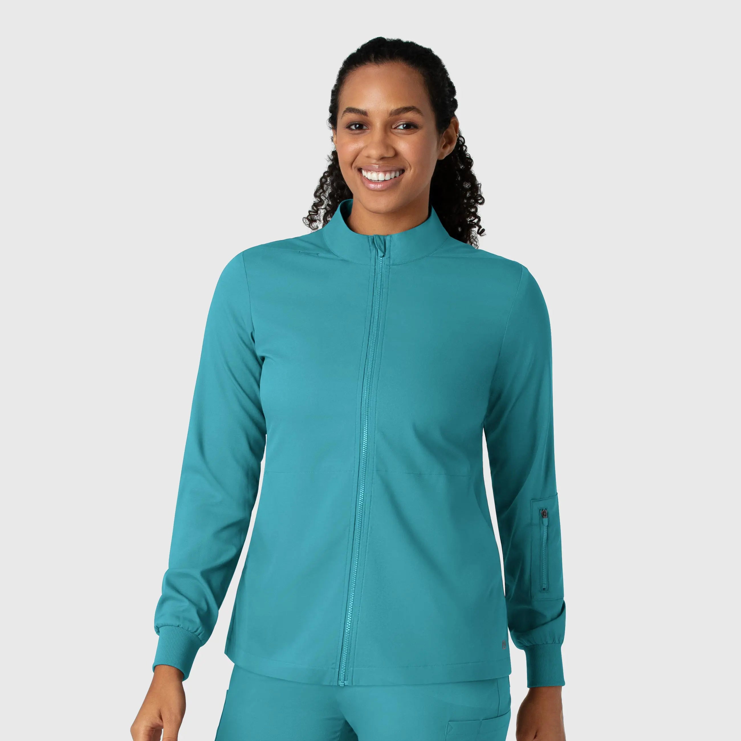 Wink Women's Warm Up Jacket - TealMesh Jackets