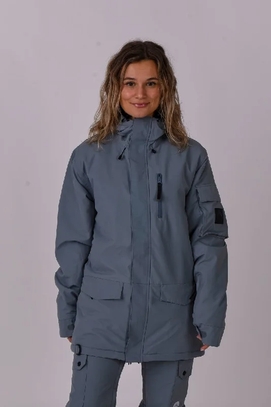 Yeh Girl Ski & Snowboard Jacket - GreyVelvet Jackets