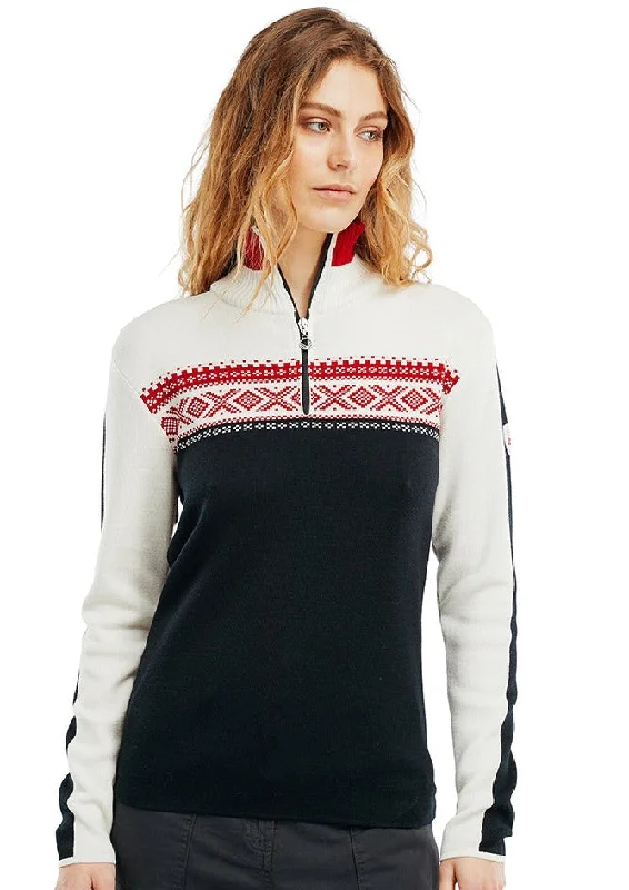 Band Merch Knit TopsDale of Norway - Dystingen Women's Sweater - Black/Red