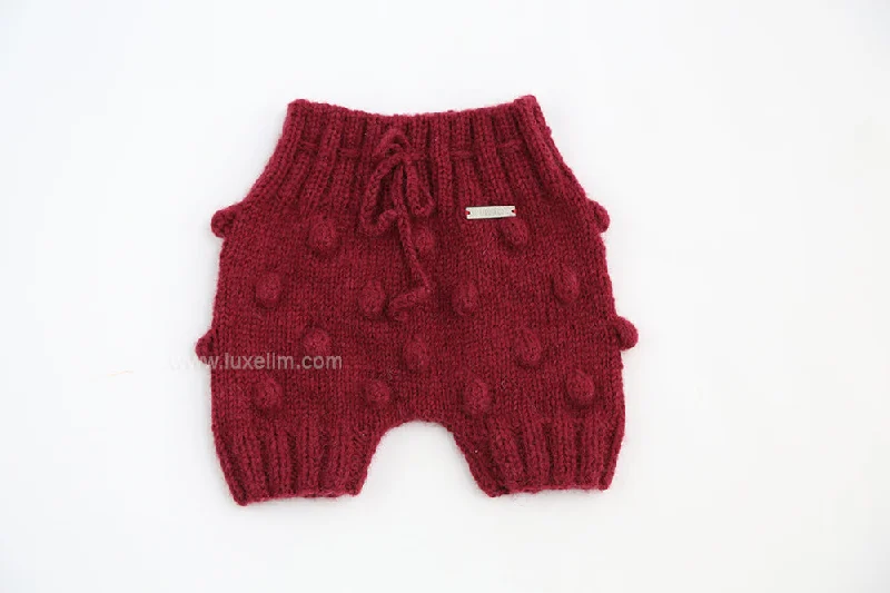 Studded Knit TopsPopcorn baby Alpaca Shorts